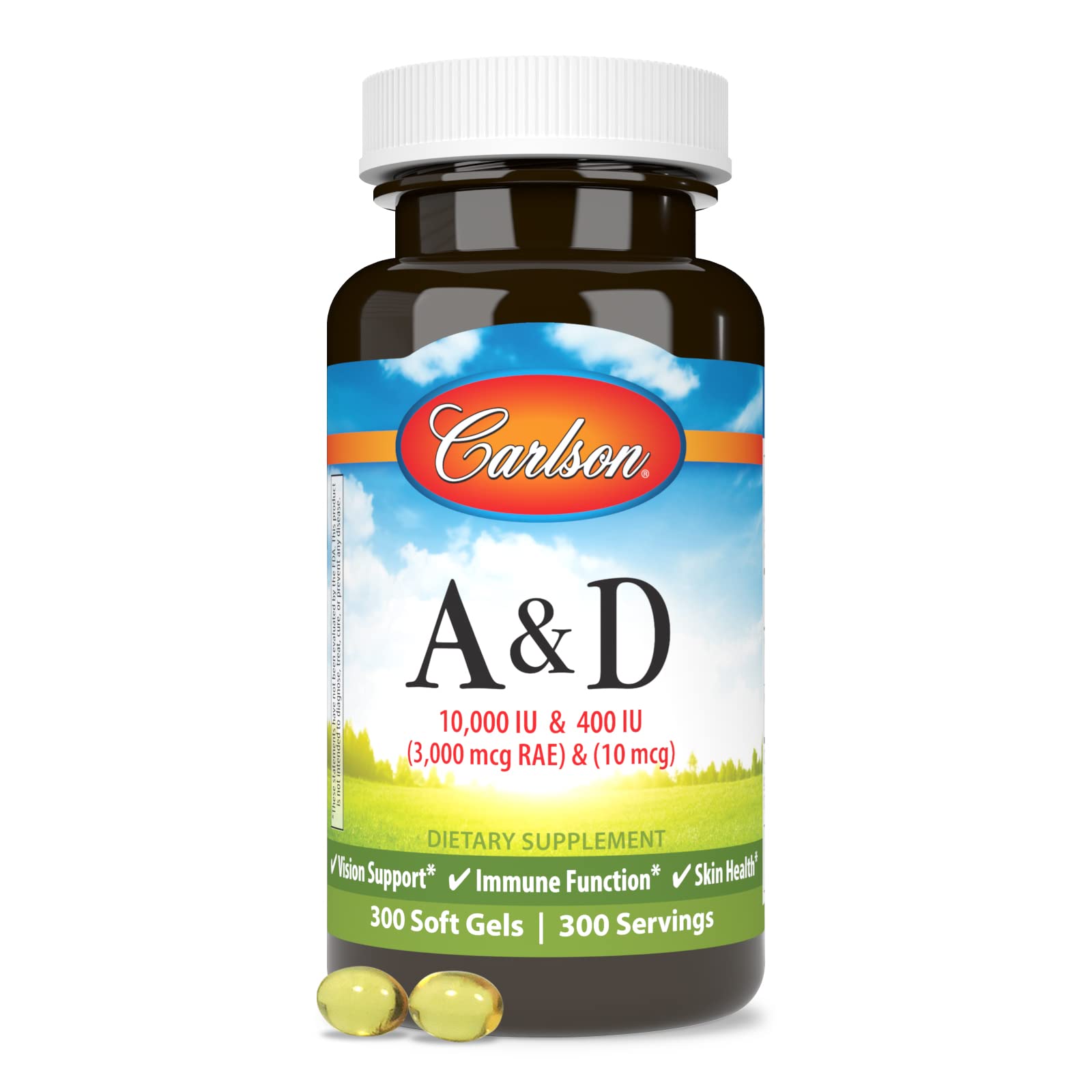 Carlson A&D – bouteille ouverte révélant les gélules