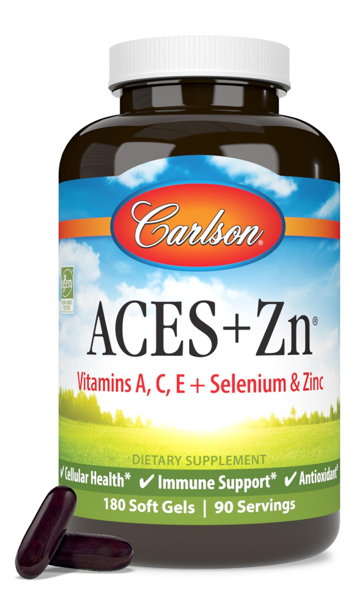 Carlson ACES + Zn – capsule d’antioxydants stimulant le système immunitaire potentiel