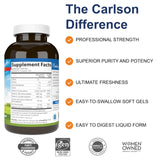 Carlson ACES + Zn : bouteille lumineuse, gélules souples, soutien potentiel des nutriments essentiels.
