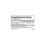 Carlson Acétyl L-Carnitine étiquette – informations claires et sécurité
