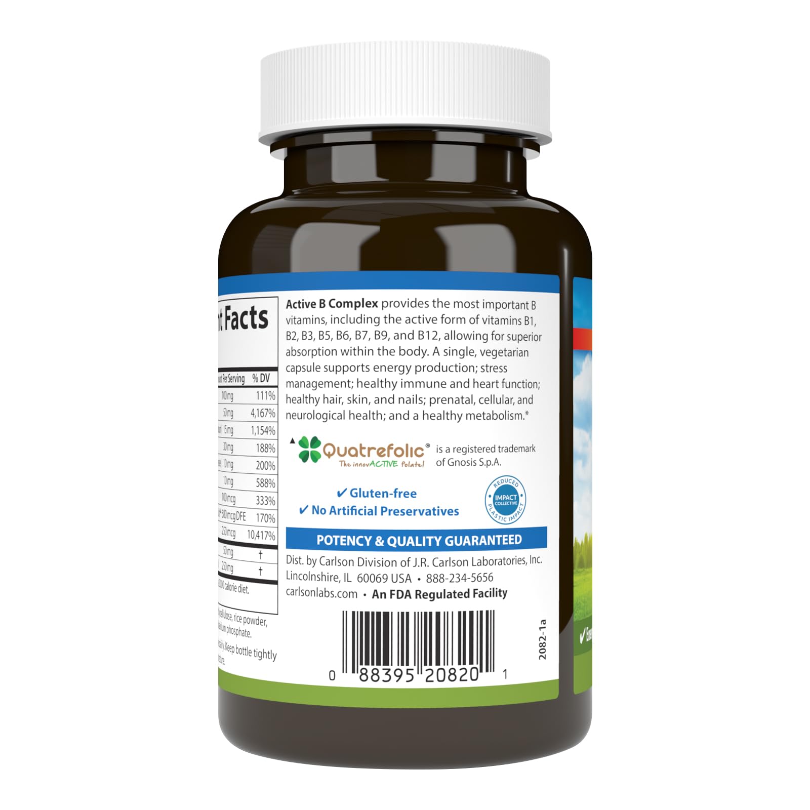 Carlson Active B Complex : aide potentielle à la gestion du stress