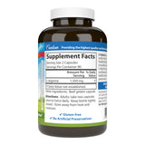 Carlson L-Arginine, bouteille, dosage pratique pour le supplément quotidien.