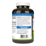 Carlson L-Arginine, étiquette, information claire pour choisir votre complément.