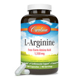 Carlson L-Arginine, prise quotidienne, capsules faciles à avaler.