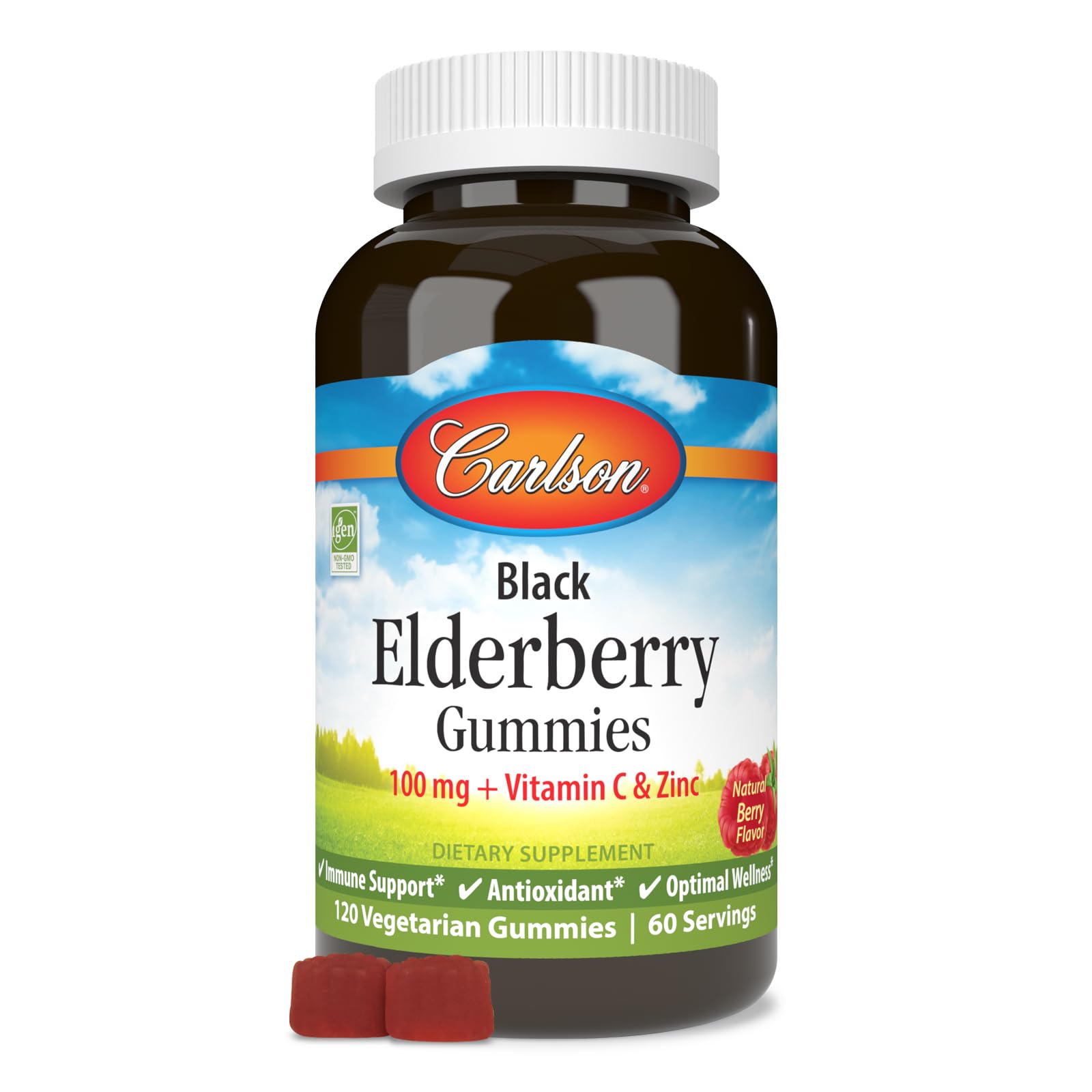 Carlson bonbons gélifiés Sureau noir — saveur naturelle et soutien quotidien.