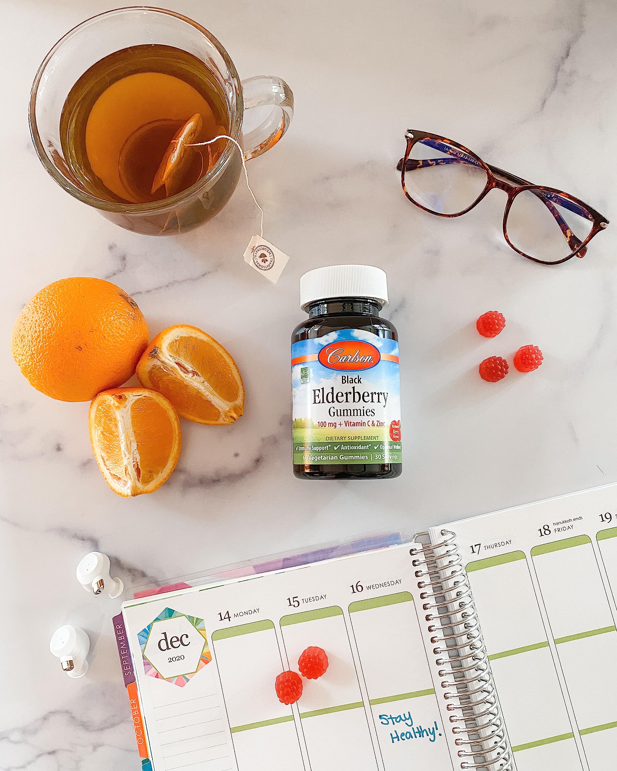 Carlson bouteille 120 gommes — accessoire pratique à emporter.