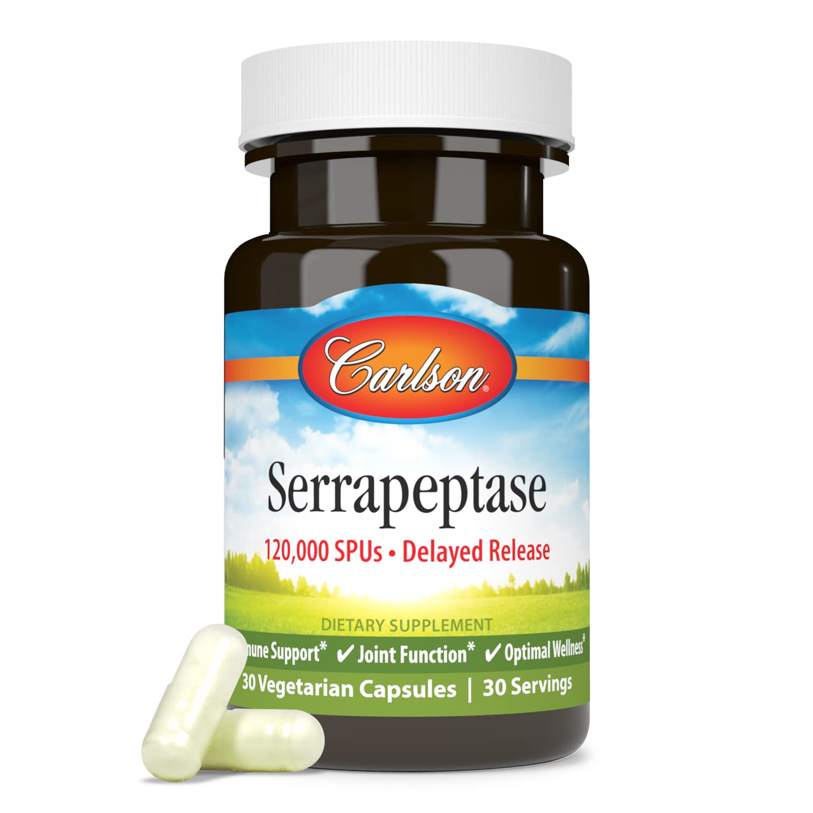 Carlson bouteille 30 capsules végétariennes pour la routine quotidienne.