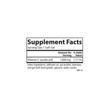 Carlson C-Gels 1000 mg, prise quotidienne avec un verre d'eau.