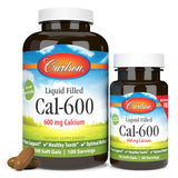 Carlson Cal-600, bouteille de gélules, soutien des os et des dents