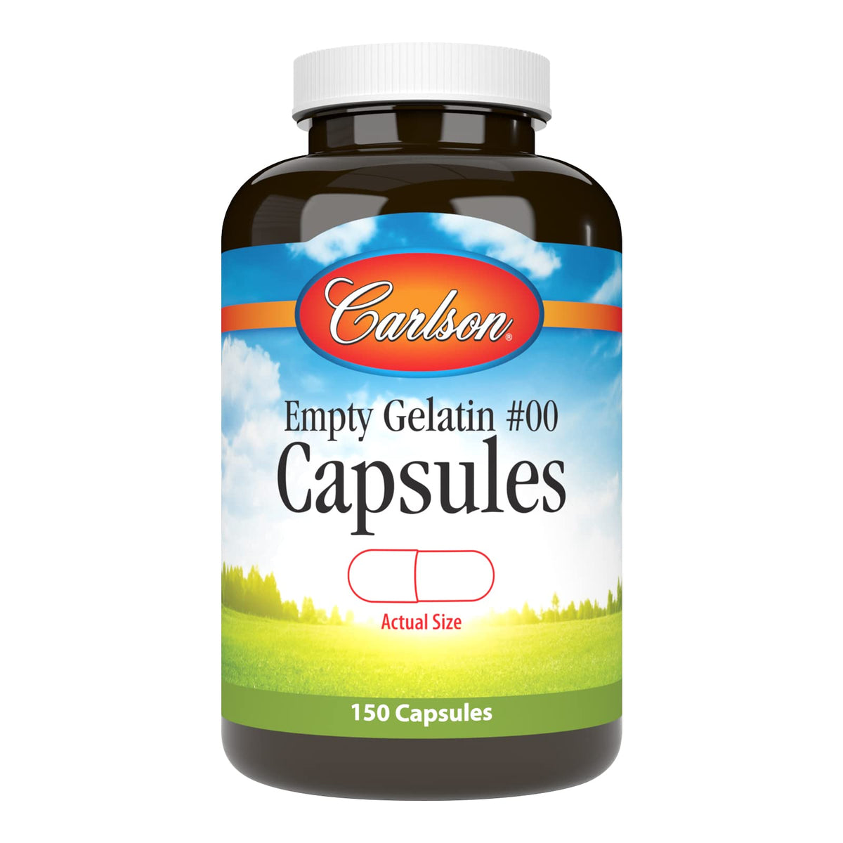 Carlson, capsules gélatine vides #00, ensemble facile à manipuler.