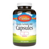 Carlson, capsules gélatine vides #00, ensemble facile à manipuler.