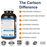 Carlson capsules huile poisson citron, goût frais pour démarrer la journée.