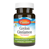 Carlson Ceylon Cinnamon : bouteille et gélules faciles à intégrer.