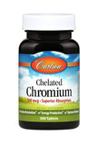 Carlson chrome chelaté — bouteille visible et démontrant potentiel soutien métabolique et énergie