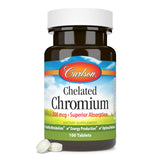 Dose indiquée Carlson chromium chelaté 200 mcg sur l’emballage
