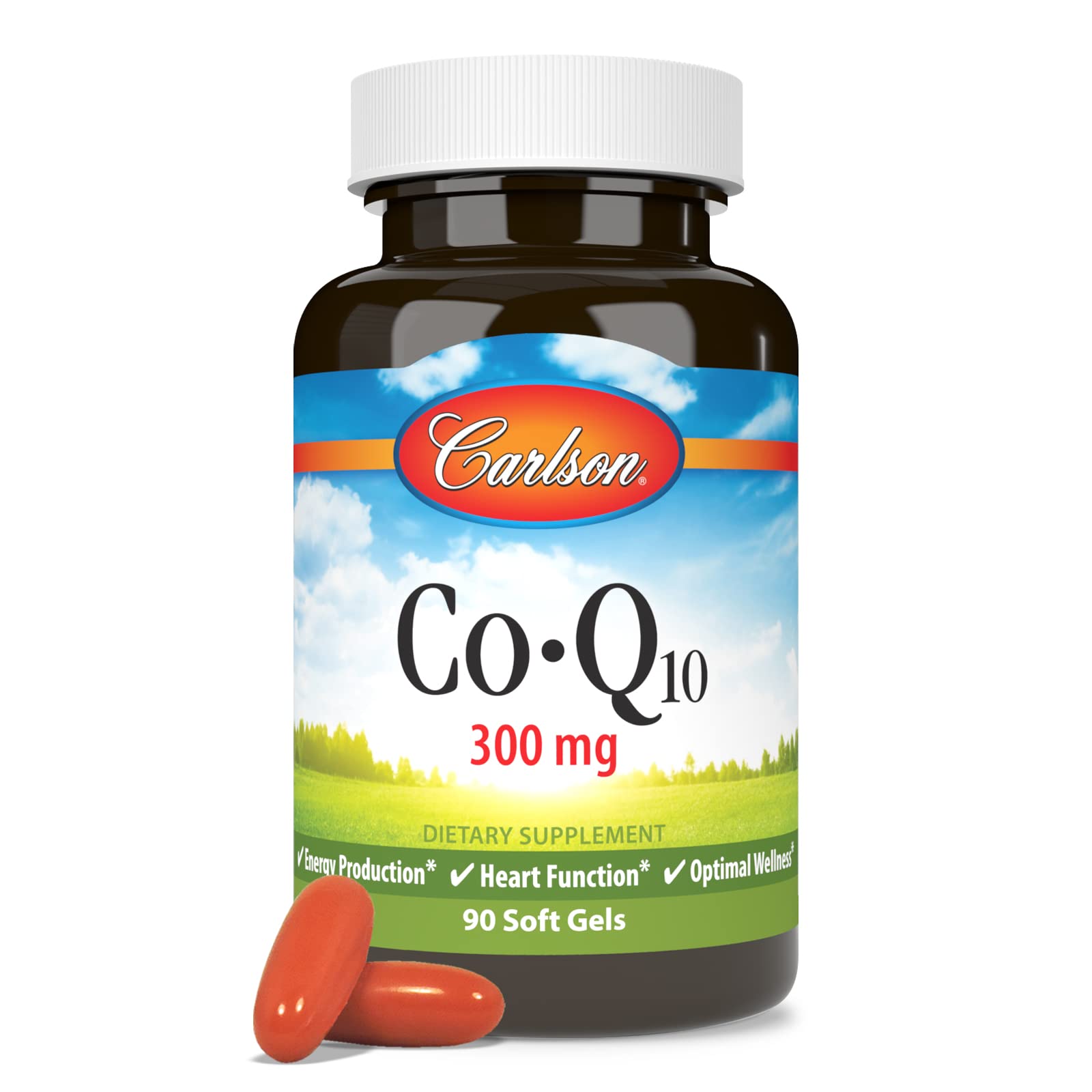 Carlson CoQ10, utilisation quotidienne pour soutenir énergie et vitalité.