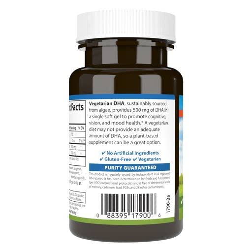 Carlson DHA vegetal - algue source, provenance durable et vegetale
