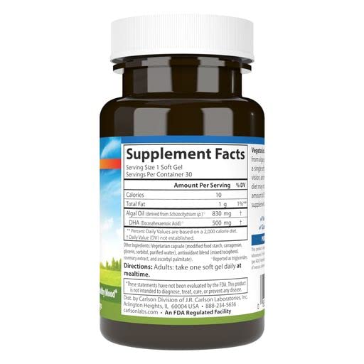 Carlson DHA vegetal - humeur et equilibre en focus, consistance quotidienne
