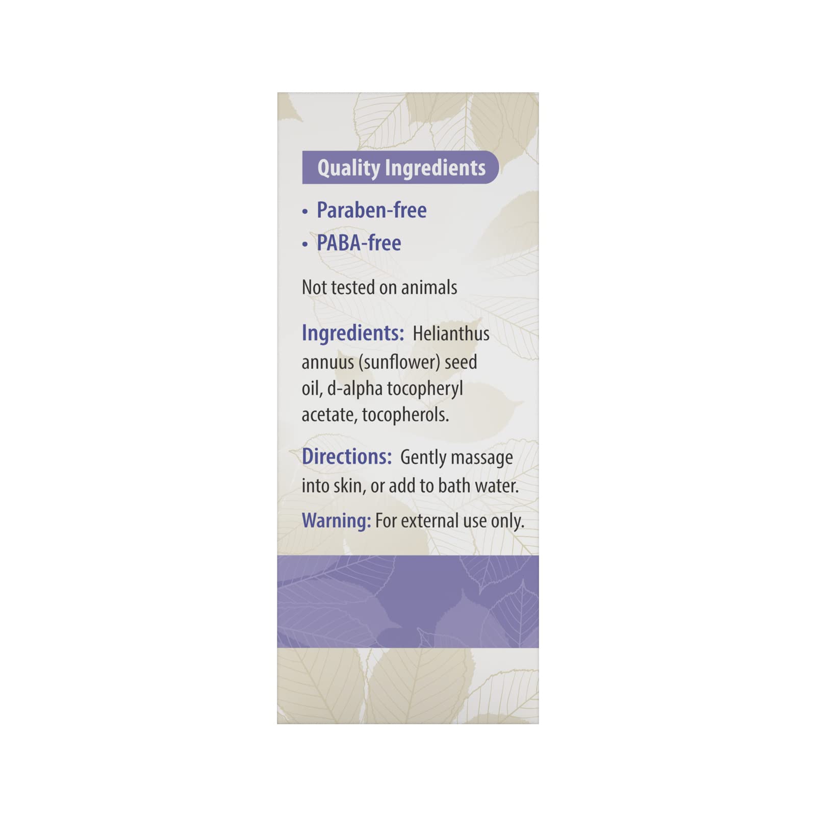 Carlson E-Gem huile application peau, massage doux, soin nourrissant.