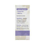 Carlson E-Gem huile application peau, massage doux, soin nourrissant.