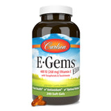 Capsules durables Carlson E-Gems Elite pour un apport quotidien fiable en vitamine E.