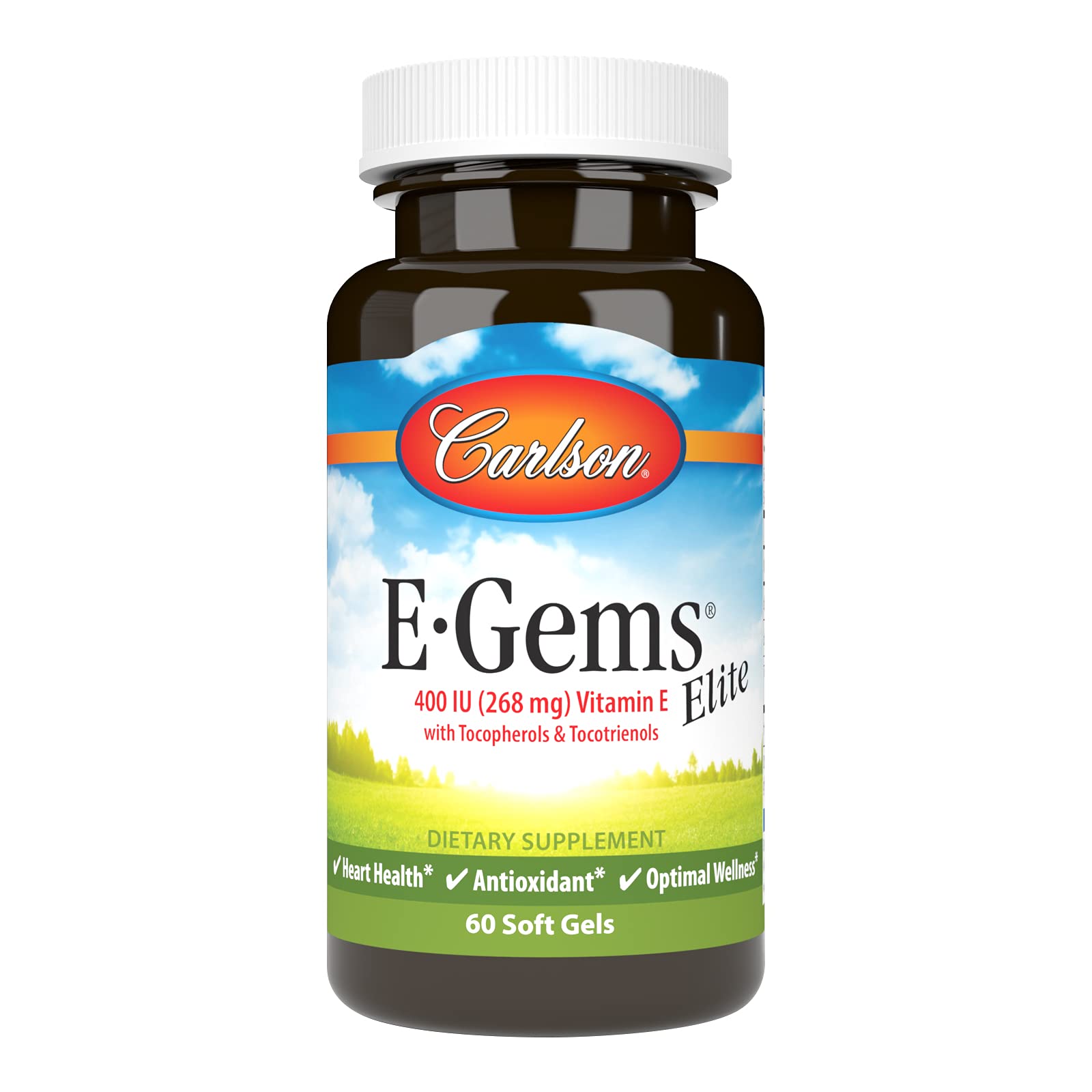 Carlson E-Gems Elite — bouteille: présentation premium pour la routine quotidienne.