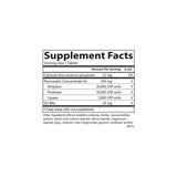 Formulation avec protéase, amylase et lipase pour graisses, protéines et glucides.