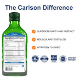 Carlson huile foie morue - gouttes pratiques pour l'apport en oméga-3 EPA/DHA.