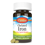 Carlson Fer Bisglycinate, absorption supérieure, efficacité potentielle.