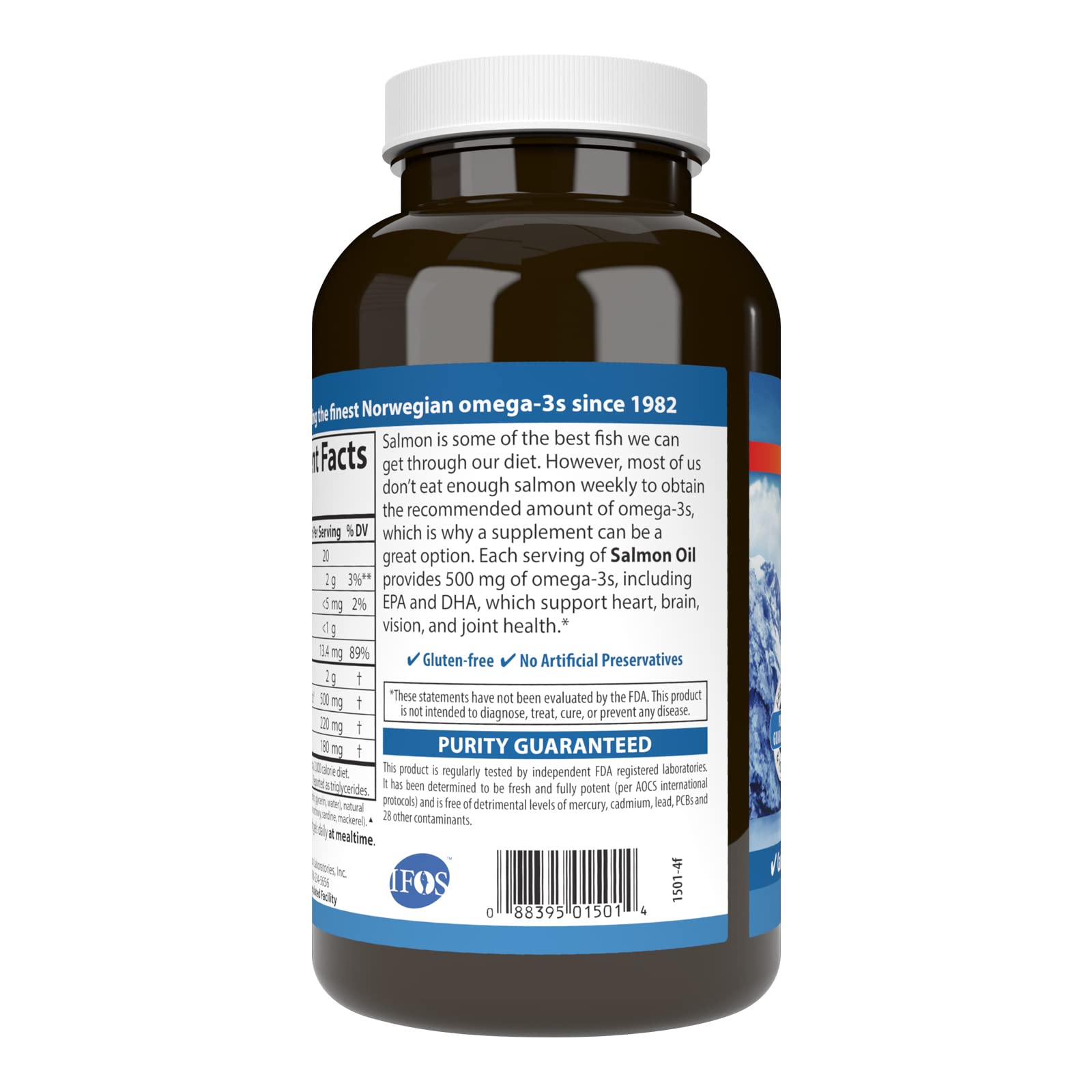 Gélules Carlson - dosage pratique et quotidien pour simplifier l'apport en oméga-3.