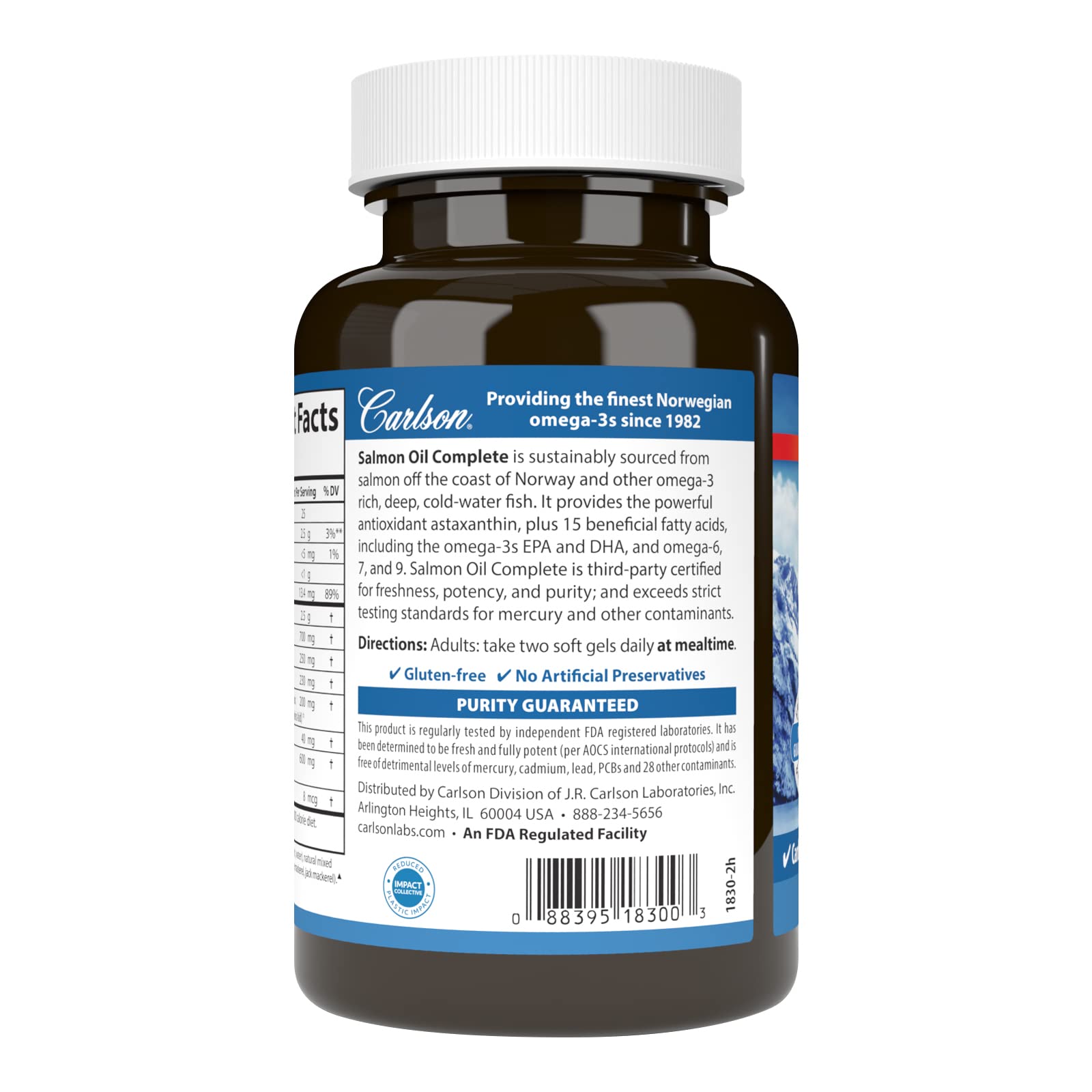 Carlson Huile Saumon Complete – astaxanthine: antioxydant naturel potentiel pour la vitalité.