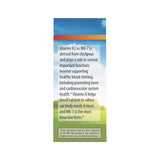 Carlson K2 MK-7 dosage 45 mcg par portion.