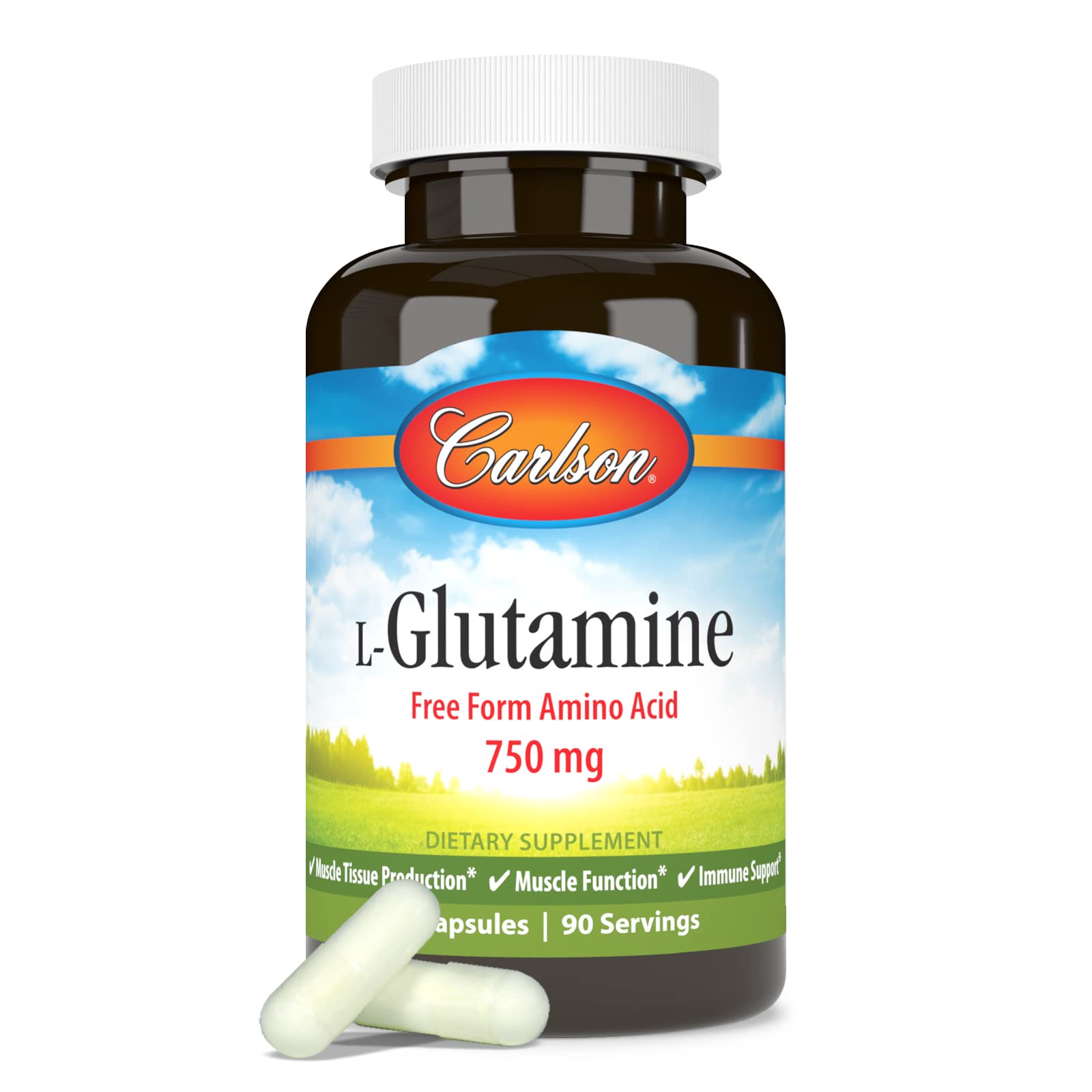 Carlson L-Glutamine – usage quotidien, récupération après effort