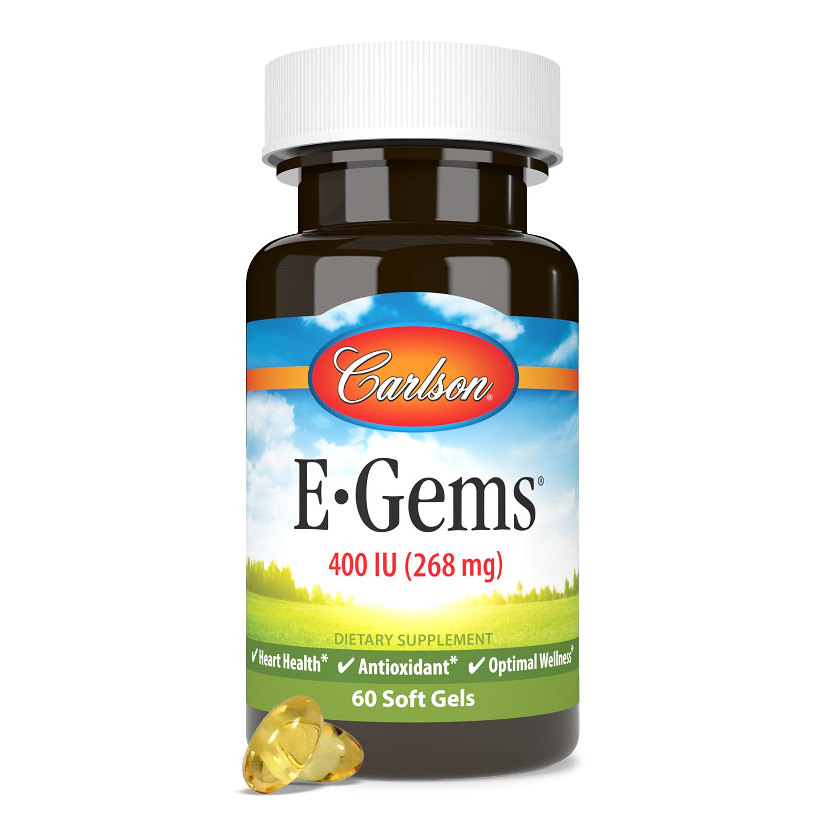 Utilisation quotidienne facile avec Carlson E-Gems gélules souples.