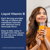 Carlson Labs Vitamine B-6 liquide - etiquette legible facilitant la lecture des informations.