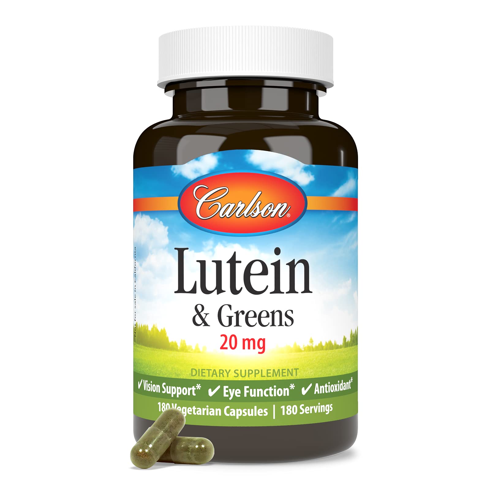 Carlson Lutein et Greens – antioxydants naturels pour les yeux