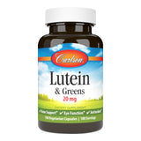 Carlson Lutein et Greens – bouteille, soutien quotidien à la vision