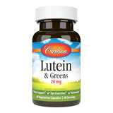 Carlson Lutein et Greens — capsules végétariennes faciles à intégrer dans votre routine.