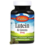 Carlson Lutein et Greens – capsules végétariennes faciles à intégrer à une routine