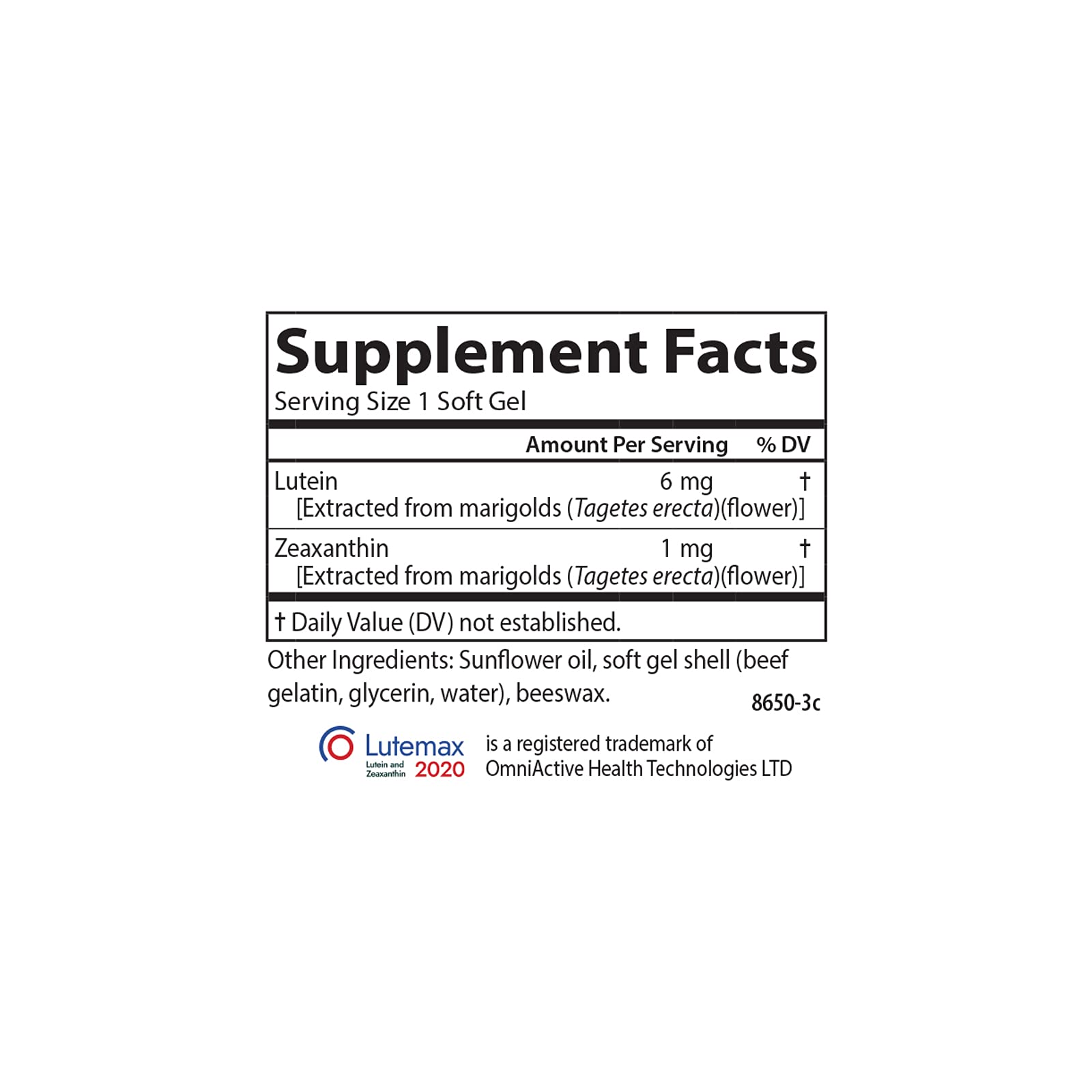 Carlson Luteine 6 mg – emballage mettant en avant 6 mg par gélule