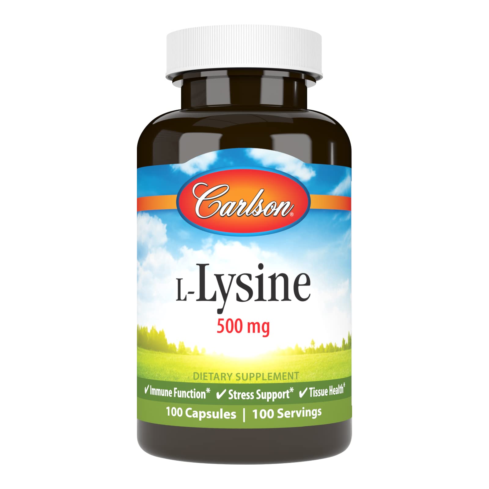 Carlson L-Lysine 500 mg, bouteille — pratique dans une routine quotidienne