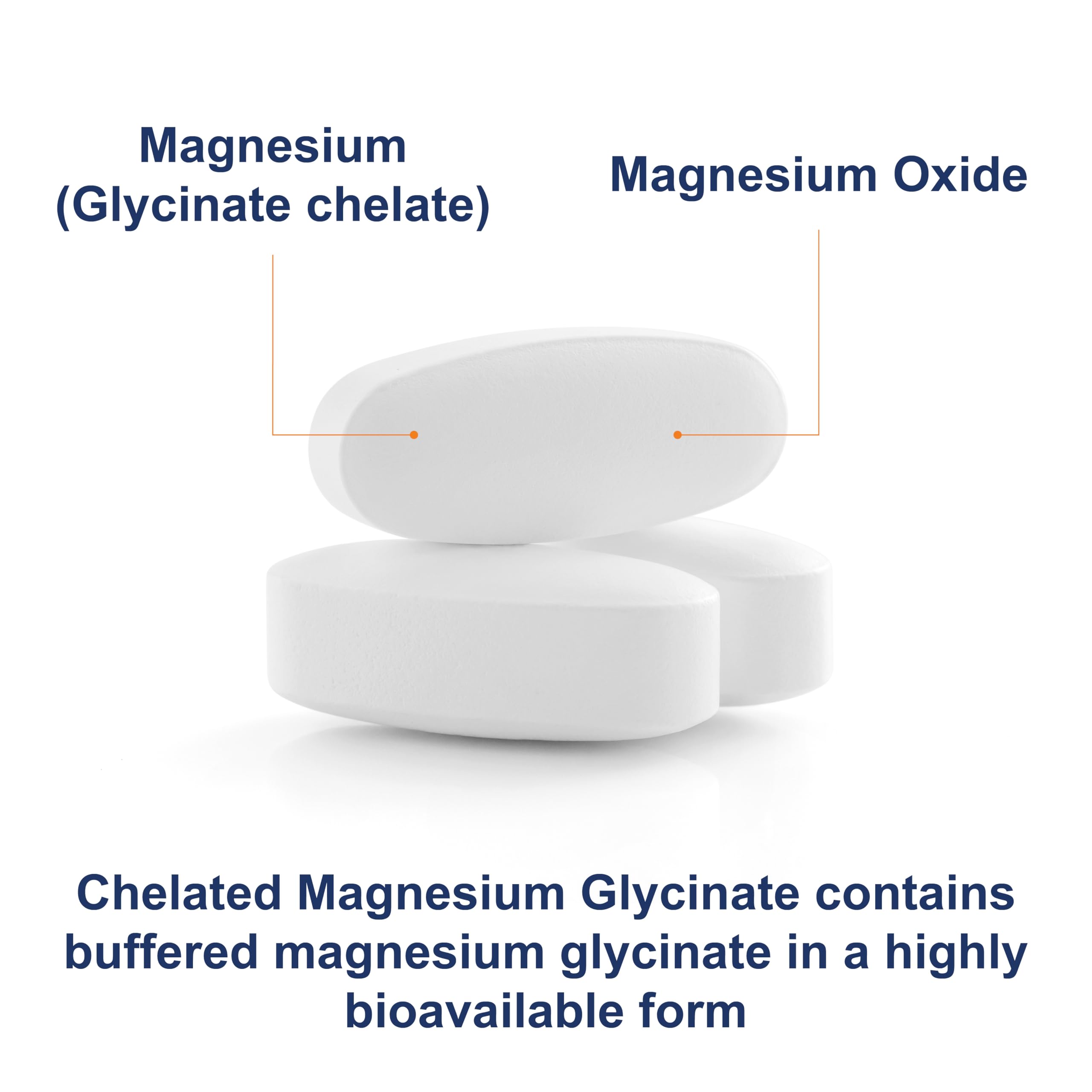 Carlson Magnésium Chelaté 200 mg – gros plan sur les comprimés
