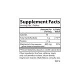 Carlson Magnesium Glycinate 200 mg – dosage clair lisible sur l'étiquette.