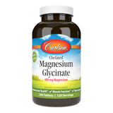 Carlson Magnesium Glycinate 200 mg – emballage élégant, prise quotidienne facilitée.