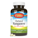 Carlson manganèse chélaté 20 mg — emballage compact, rangement facile.