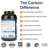 Carlson Maximum Omega 2000 – gélules citronnées, goût frais pour l’arome naturel
