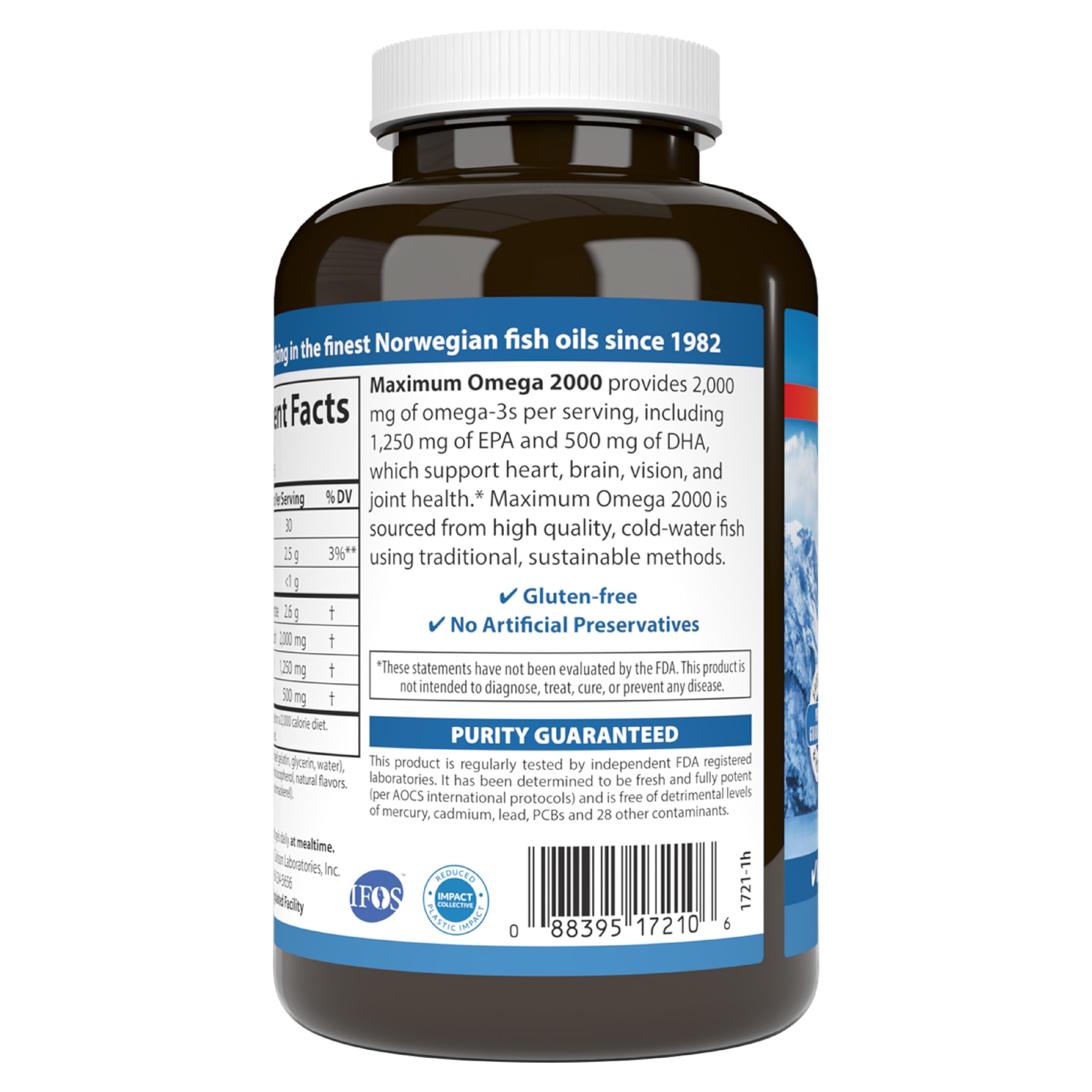 Carlson Maximum Omega 2000 — prise quotidienne rapide et pratique lors du repas