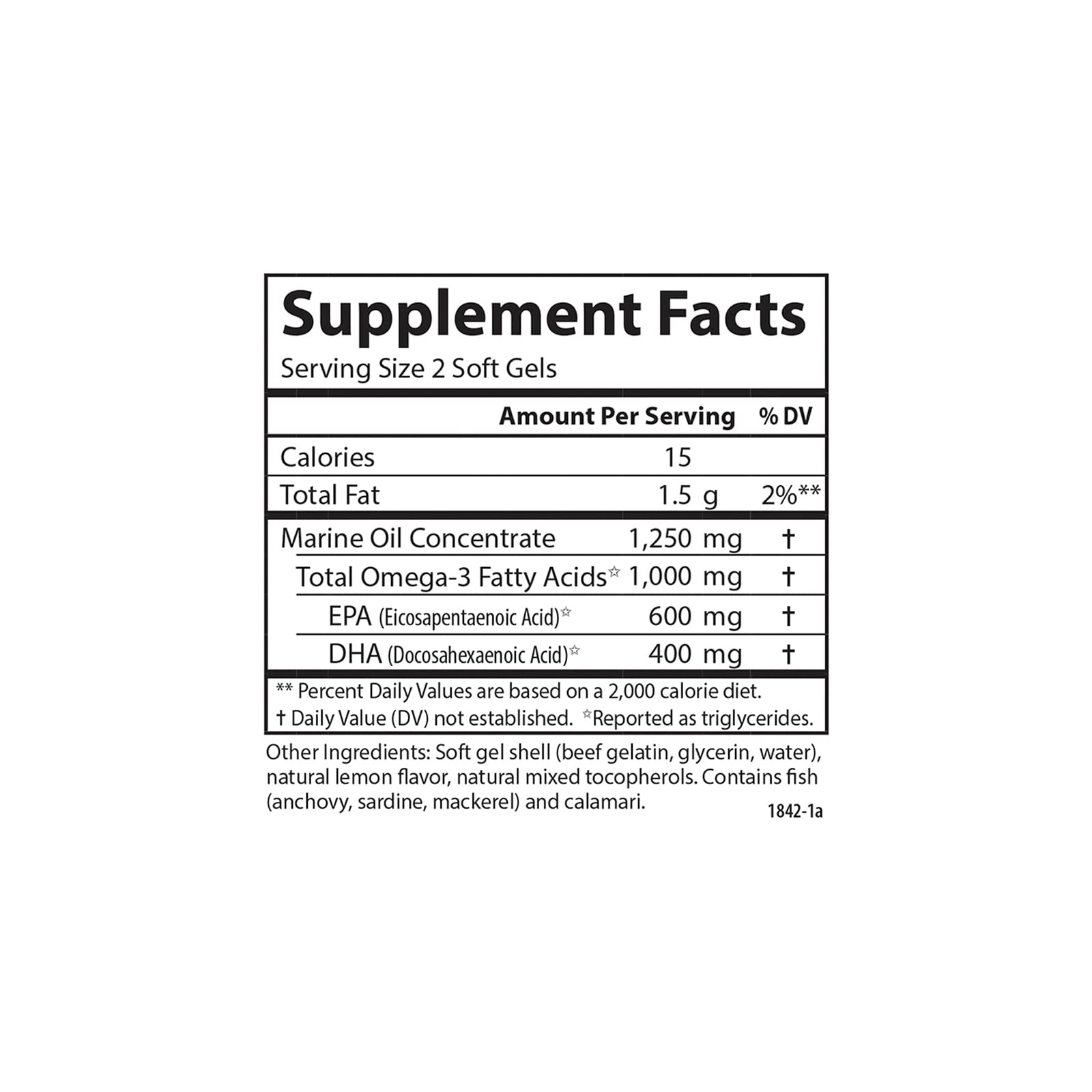Carlson Maximum Omega Minis - dose 1000 mg, apport oméga-3 important.