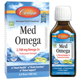 Carlson Med Omega citron-lime-bouteille, pour un apport oméga-3 pratique et frais.