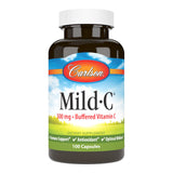 Carlson Mild-C 500 mg, bouteille et étiquette visibles.